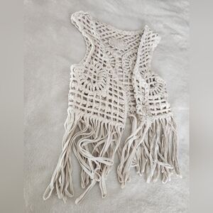 Crochet Fringe Vest